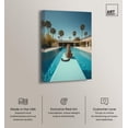 thumbnail image 3 of Art Remedy Modern Tiger Art Canvas, 20" x 30", Gallery Wrapped, Sitting and Thinking Pool, 3 of 7
