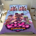 thumbnail image 1 of Kiya y los Héroes Kimoja Conjunto de sábanas temático, trío de piezas, cómodo y amigable con la piel, diseño único, regalo de decoración para el hogar para familiares, amigos y fans,173cm *218cm, 1 of 6