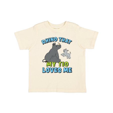 

Inktastic Rhino That My Tio Loves Me with Cute Rhinos Gift Toddler Boy or Toddler Girl T-Shirt