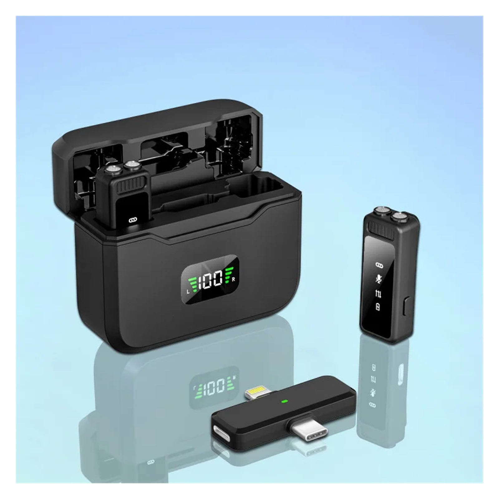 Lavalier Microphone Portable Video Recording Mini Microphone for PC Live Gaming Phone