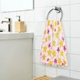 thumbnail image 3 of Yayeee 2 Pack Hand Towels for Bathroom 100% Cotton 16" x 28" Kitchen Towel, Light Pink Stars, 3 of 7