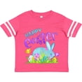 thumbnail image 3 of Inktastic Happy Easter Blue Bunny and Eggs in Grass Boys or Girls Toddler T-Shirt, 3 of 5
