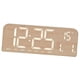 thumbnail image 3 of Reloj digital LED de escritorio, minimalista, elegante, para decoración de mesa, día de la semana. Marrón, 3 of 9