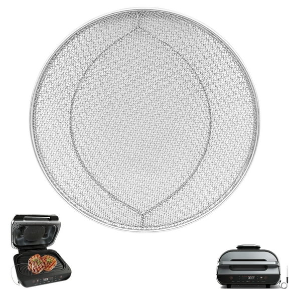 GWY Splatter Shield for Ninja Fg551 Foodi Smart XL Grill, Replacement Stainless Steel Splatter Screen Air Fryer Accessories for Ninja Fg551 Foodi Smart XL 6-in-1 Indoor Grill