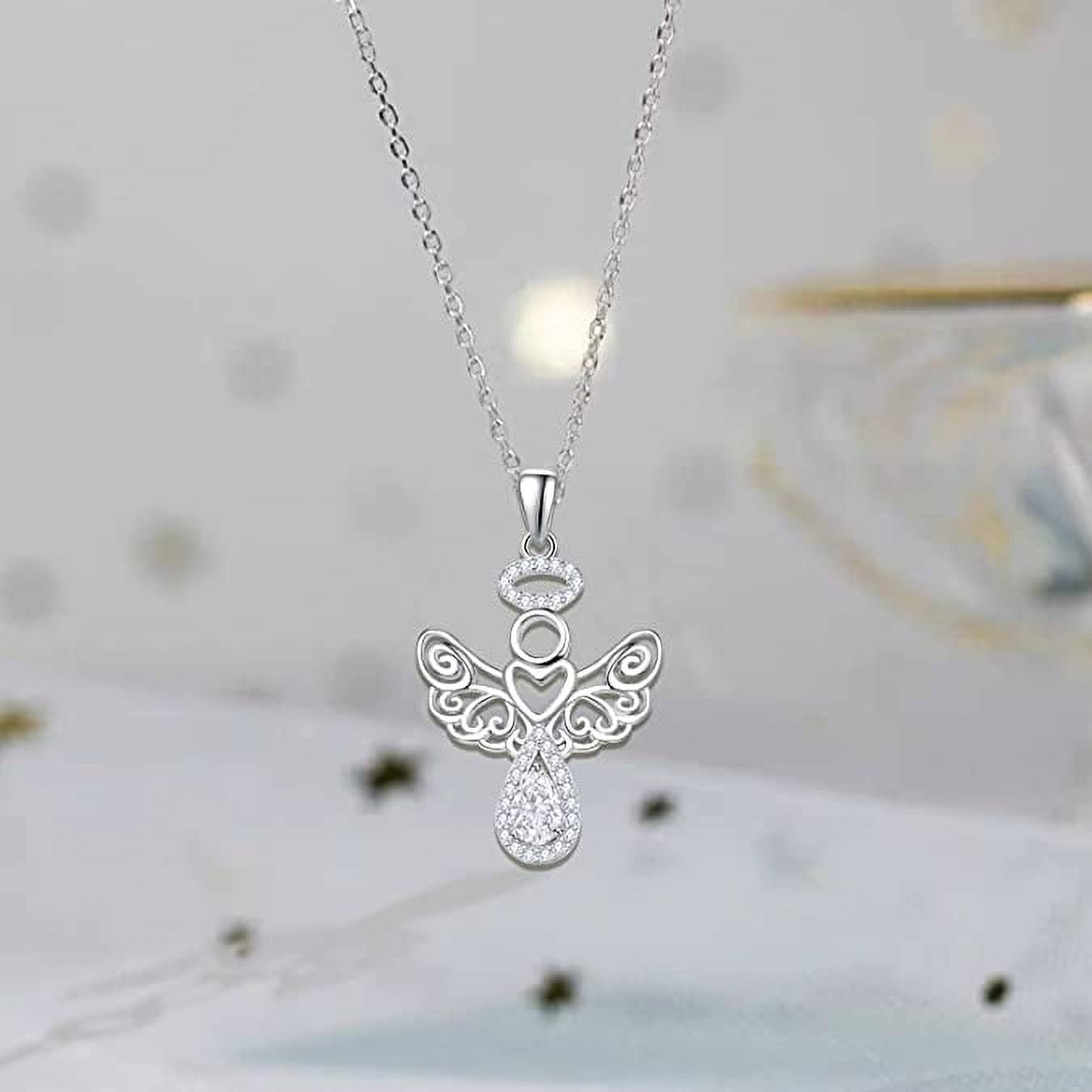 Sterling Silver Guardian Angel Necklace | Silver Willow Jewellery