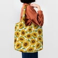 thumbnail image 4 of Wukai Sunflowers Sturdy and Stylish Reusable Canvas Tote Bag: Eco-Friendly, Heavy-Duty Grocery Shopping Bag with Reinforced Handles, 4 of 7