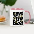 thumbnail image 3 of CafePress - Save The Bees Mugs - 11 oz Ceramic Mug - Novelty Coffee Tea Cup, 3 of 4