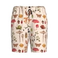 thumbnail image 4 of Wukai Retro Autum Mushrooms Men’s Short Pajama Pants With Pockets Soft Sleep Pj Shorts for Men-Small, 4 of 6