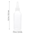 thumbnail image 4 of FELTECHELECTR 15 botellas de plástico transparente de 80 ml para arte en arena, con boquilla dispensadora (color aleatorio), 4 of 7