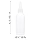 thumbnail image 4 of FELTECHELECTR 15 botellas de plástico transparente de 80 ml para arte en arena, con boquilla dispensadora (color aleatorio), 4 of 7