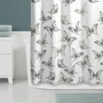thumbnail image 5 of Zenna Home Black and White Butterfly Fabric Shower Curtain, 70" x 72", 5 of 8