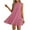 FY1_Watermelon Red, variant on Meichang Sundresses for Women 2025 Summer Flowy Swing Dresses Sleeveless Crew Neck Ruffle Hem Mini Dresses Solid Loose Fit Casual Dress