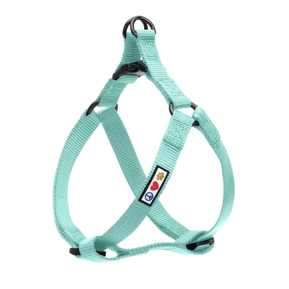 Pawtitas Dog Harness - Teal - (M) Medium Step in Dog Harness Training & Walking