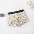 thumbnail image 2 of Favoffer Little Kid Boys Underwear Summer Turtle Dinosaur Print Comfortable Breathable Boxer Briefs Soft Skin-friendly Daily Home Casual Wear Sizes 6M-6Y, 2 of 7