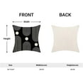 thumbnail image 5 of Boho Mid Century Pillow Covers 20x20 Inch Set of 2, Abstract Simple Black and White Decorative Throw Pillowcase Boho Modern Outdoor Farmhouse Cushion Cover for Sofa Couch Bed Living Room Decor, 5 of 6