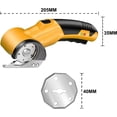 thumbnail image 6 of Electric Scissors, Cardboard Cutter, with LED Light, High-Efficiency Brushless Motor, Alloys Blade, suitable for Cloth, Cardboard, Leather, Carpet, 6 of 6