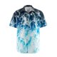 thumbnail image 1 of Mens Manga Corta Botón Abajo Camisas Impresas Girar Cuello, Ligero Casual Camisas Casuales, 1 of 7