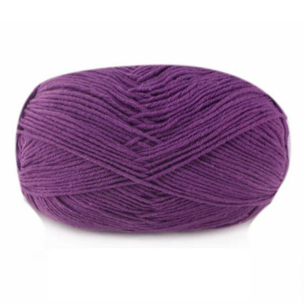Bearachild Hilo para tejer suéter multicolor bufanda guantes paquete regalos hechos a mano artes duraderas 4 capas para tejedores principiantes Artesanía 62 morado oscuro