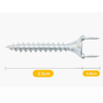 thumbnail image 3 of 250PCS Seamless Nails Double-Headed Screw Solid Wood Baseboard Seamless Nails Foot Line Special Nails Security Screws, 3 of 7