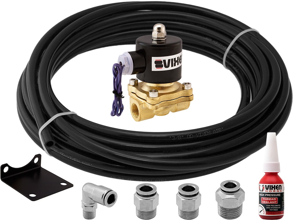 Vixen Horns 3/8" High Flow 210 PSI Electric Air Valve Train Horn