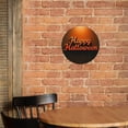 thumbnail image 6 of Round Metal Tin Sign Rustic Wall Decor Happy Halloween Round Metal Sign Plaque for Home Garden Kitchen Bar Cafe Restaurant Garage Retro Vintage Wall Art 8x8 Inch, 6 of 8