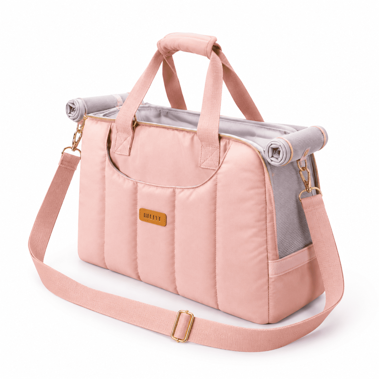 Pink Pet Sling Carrier for Small Dogs Cats Rabbits Up to 12lbs Lightweight Tote Bag