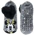thumbnail image 1 of Calcetines Pantuflas de Peluche con Diseño Navideño de Mickey Mouse para Mujer Disney, 1 of 1
