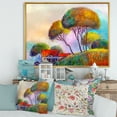thumbnail image 2 of Designart 'Beautiful Village House On A Hot Summer Day' Modern Framed Canvas Wall Art Print, 2 of 5