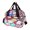 9, variant on SPRING PARK Nylon Shoulder Bag Multi Pocket Zipper Tote Floral Print Crossbody Shoulder Handbag