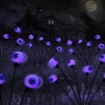 thumbnail image 4 of Luces solares de Halloween para decoración de jardín al aire libre, lámpara oscilante de globos oculares rojos fantasma para vacaciones, fiesta, balcón, patio decorativo, 2023, 4 of 4