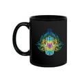 thumbnail image 2 of Colorful Psychedelic Hamsa Mug  -Image by Shutterstock,, 2 of 4