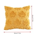 thumbnail image 3 of ShaoXinWan Fall Maple Leaf Throw Pillow Cover, Embossed Cushion Case with Beautifully Detailed Autumn Texture Accent, Fall Decor for Sofa Living Room, 3 of 7
