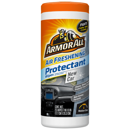 Armor All Air Freshening Protectant Wipes - New Car Scent (25 (Best Car Interior Wipes)