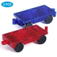 thumbnail image 2 of Juego de ruedas de camión y coche magnéticos, bloques magnéticos, baldosas magnéticas, bloques de construcción, juguetes para niños y niñas, 2 of 9