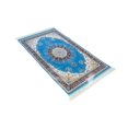 thumbnail image 4 of Luzkey Portable Muslim Prayer Rug Carpet Traditional Multipurpose Fast Drying Polyester for Bedroom Floral Patterns 65x120cm Folable Blue, 4 of 8