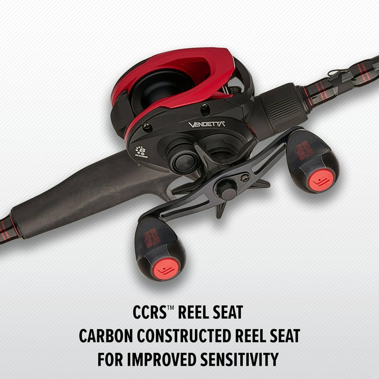 Abu Garcia Vendetta Baitcast Fishing Combo, 7' Medium Heavy Rod