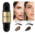 thumbnail image 2 of Aliver Eyebrow Stamp Stencil Kit, Dark Brown+Medium Brown, Long Lasting Waterproof for Natural Brow, 2 of 7