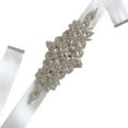 thumbnail image 2 of Rubans de Mariage Ceinture de Mariée Robe de Bal Rubans de Mariage en Cristal Ceintures Soirée Fait Main Strass Ceinture, 2 of 9