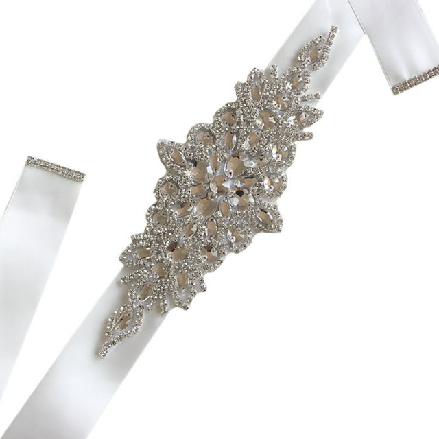 Wedding Ribbons Bridal Belt Dress Wedding ribbons Prom Crystal Sashes Evening Party Handmade Rhinestones Waistband