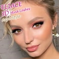 thumbnail image 3 of Eliace False Eyelashes Vegan 3d Faux Mink Lashes Pack Full Volume Fluffy 14MM Wispy Natural Fake Eye Lashes Strip 15 Pairs  | Arya, 3 of 5