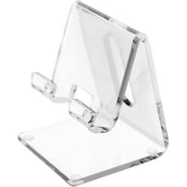 OfficeGoods Acrylic Phone Holder Cell Phone and Tablet Stand for 4 to 8 inch Screens Clear