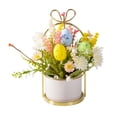 thumbnail image 2 of Reduced Price WIZUTIZ Spring Easter Small Potted Plants Simulation Plants Fake Flowers Decorative Ornaments Home Living Room Desktop Bonsai Multicolor, 2 of 5