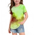 thumbnail image 5 of Camiseta de Manga Corta para Niños con Estampado Acuarela, Mezcla Suave de Poliéster, Cuello Tripulación Y Ajuste Relajado para Edades 6-14, Camisetas Y Ropa Casual, 5 of 5