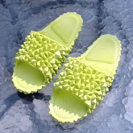 

QWZNDZGR Rimocy Funny Durian Designer Slippers Women Summer 2022 Indoor Outdoor Flip Flops Female EVA Soft Sole Non-slip Bathroom Slides