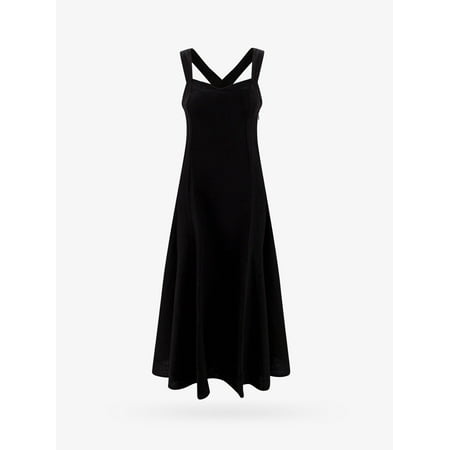 

120%LINO DRESS WOMAN Black LONG DRESSES