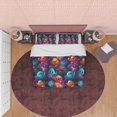 thumbnail image 4 of Fantasmas de colores, juego de funda nórdica y funda de almohada de fantasía, ropa de cama estética con cremallera,, 4 of 5