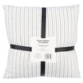 thumbnail image 5 of Better Homes & Gardens Feather Filled Woven Dashed Stripe Decorative Throw Pillows, 20"x20", Black, 2 Pack, 5 of 9