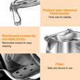 thumbnail image 2 of Stainless Steel Fruit Juicer Lemon Drilling Orange Lemon Juicer Manually Juicer Fruit Squeeze Machine Fruit Vegetable Maker Machine Hand Press Tool Kitchen Gad, 2 of 5