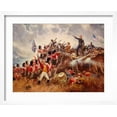 thumbnail image 2 of Art.com Painting of Andrew Jackson and his troops at the Battle of New Orleans. Art Print by Vernon Lewis Gallery, White Frame Wall Art, 21" x 17", 2 of 5