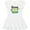 AA-White, variant on Inktastic Saint Patrick's Day Sassy Lil' Lassie with Shamrocks Girls Baby Dress